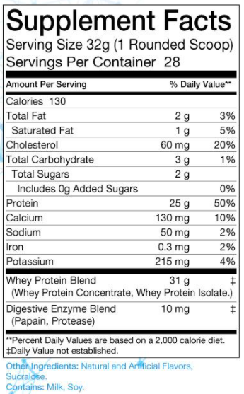 2lb Whey Cinnamon Swirl - 28 servings