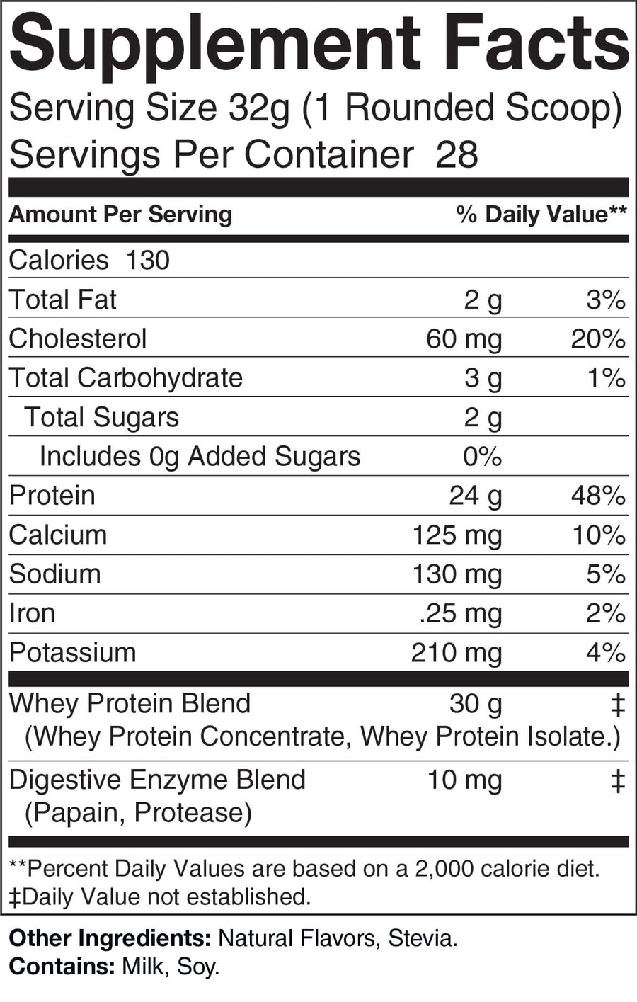 2lb Whey Natural Salted Caramel - 28 servings